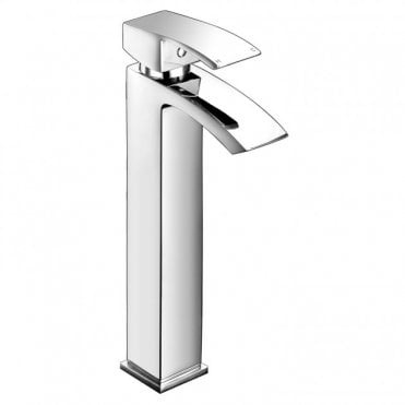 RAK Metropolitan Tall Mono Basin Mixer Tap with Clicker Waste Chrome