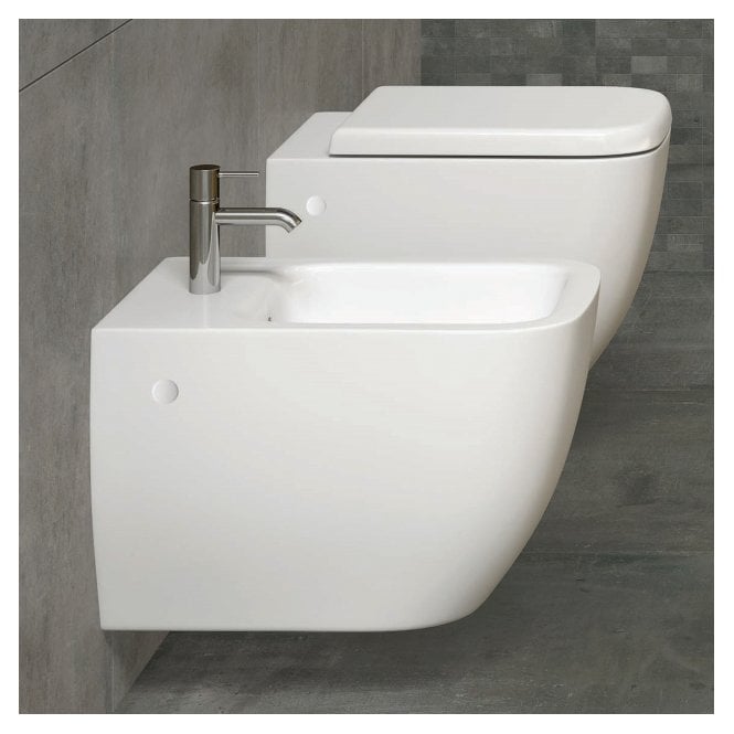 RAK Ceramics RAK Metropolitan Wall Hung Bidet 1 Tap HoleWhite