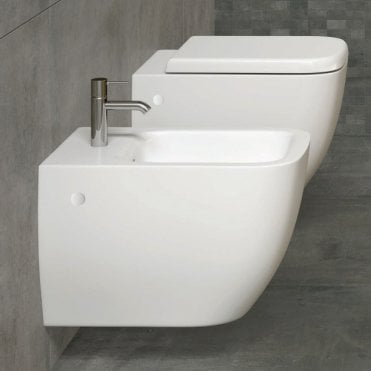 RAK Metropolitan Wall Hung Bidet 1 Tap HoleWhite
