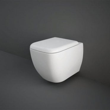 RAK Metropolitan Wall Hung Toilet and Soft Close Seat Alpine White
