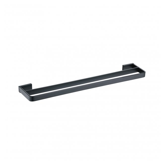 RAK Ceramics RAK Moon Black Double Towel Rail Matt Black