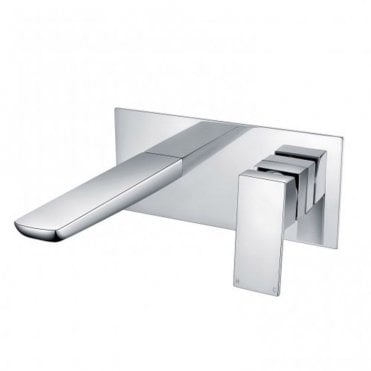 RAK Moon Wall Mounted Basin Mixer Tap with Back Plate