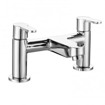 RAK Morning Deck Mounted Dual Lever Bath Filler Tap Chrome