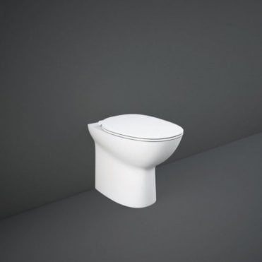 RAK Morning Rimless Back To Wall Toilet With Soft Close Seat White