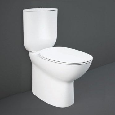 RAK Morning Water Closet Close Coupled Toilet With Cistern and Urea Soft Close Seat White