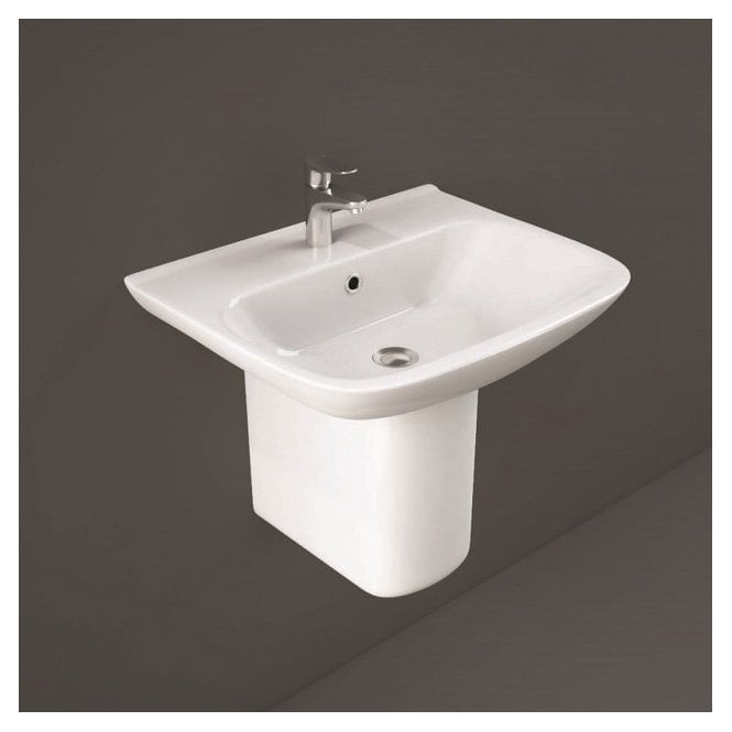 RAK Ceramics RAK Origin Basin 1 Tap HoleWhite (with size and pedestal options)