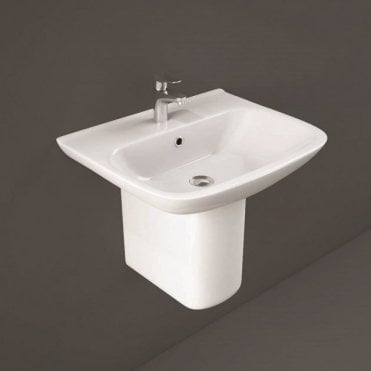 RAK Origin Basin 1 Tap HoleWhite (with size and pedestal options)