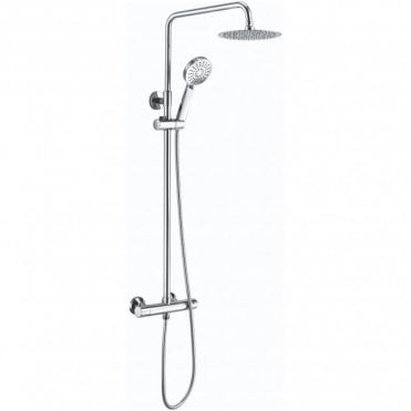 RAK Origin Thermostatic Round Shower Column Chrome
