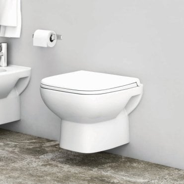 RAK Origin Wall Hung Toilet With Urea Soft Close Seat White