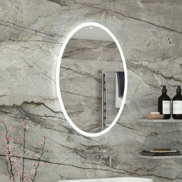 Rak Ovale Portrait Illuminated LED Mirror
