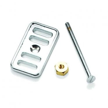 RAK Overflow Plate With Fixings Chrome