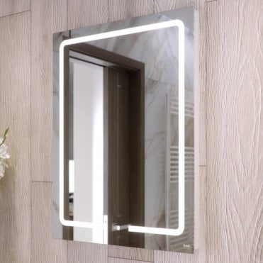 RAK Pegasus Portrait Illuminated LED Mirror with Switch and Demister Pad 800mm x 600mm