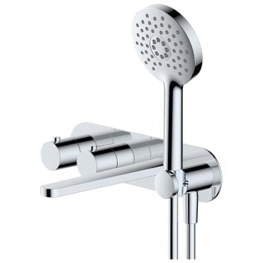 RAK Petit Round 2 outlet Wall Mounted Thermostatic Bath Shower Mixer