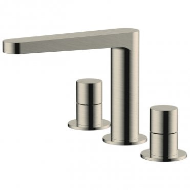 Rak Petit Round 3 Hole Deck Mounted Basin Mixer Tap