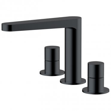 Rak Petit Round 3 Hole Deck Mounted Basin Mixer Tap