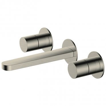 Rak Petit Round 3 Hole Wall Mounted Basin Mixer Tap