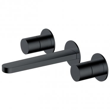 Rak Petit Round 3 Hole Wall Mounted Basin Mixer Tap