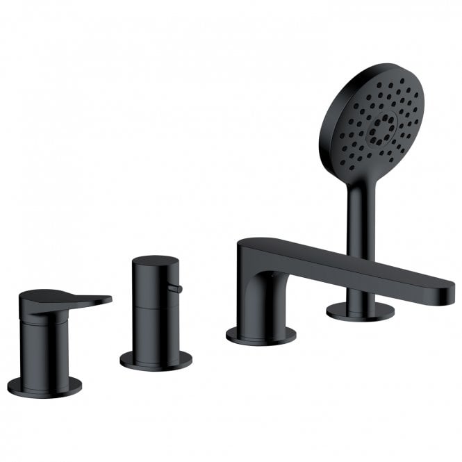 RAK Ceramics Rak Petit Round 4 Hole Deck Mounted Bath Shower Mixer Tap