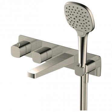 RAK Petit Square 2 outlet Wall Mounted Thermostatic Bath Shower Mixer