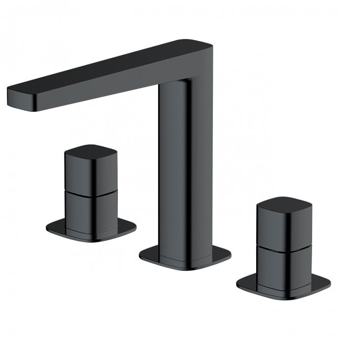RAK Ceramics RAK Petit Square 3 Hole Deck Mounted Basin Mixer Tap