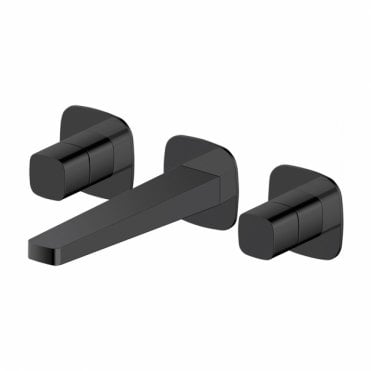 RAK Petit Square 3 Hole Wall Mounted Basin Mixer Tap