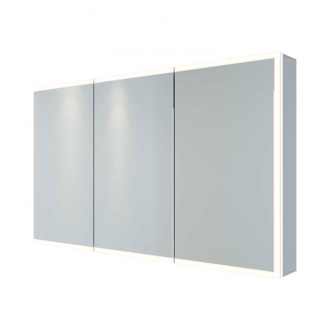 RAK Ceramics RAK Pisces 3 Door Illuminated LED Mirror Cabinet 700mm x 1200mm