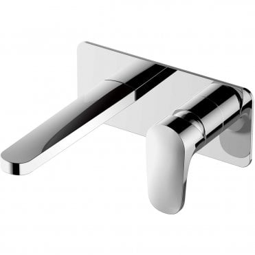 RAK Portofino Wall Mounted Basin Mixer with Back Plate Tap