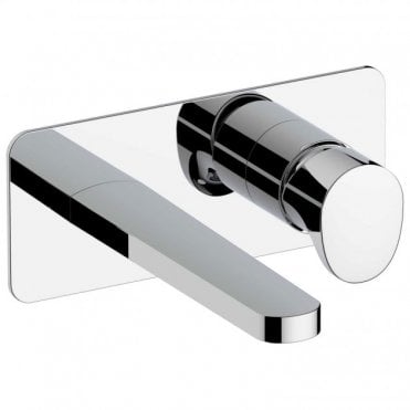RAK Positano Wall Mounted Basin Mixer with Back Plate Tap