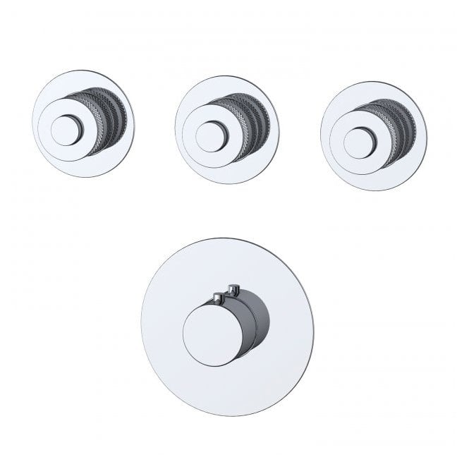 RAK Ceramics RAK Prima Tech 3Outlet Concealed Thermostatic Shower Chrome