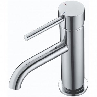RAK Prima Tech Mono Basin Mixer Tap with Clicker Waste Chrome