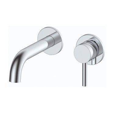 RAK Prima Tech Wall Mounted Basin Mixer Tap 2 Tap HolesChrome