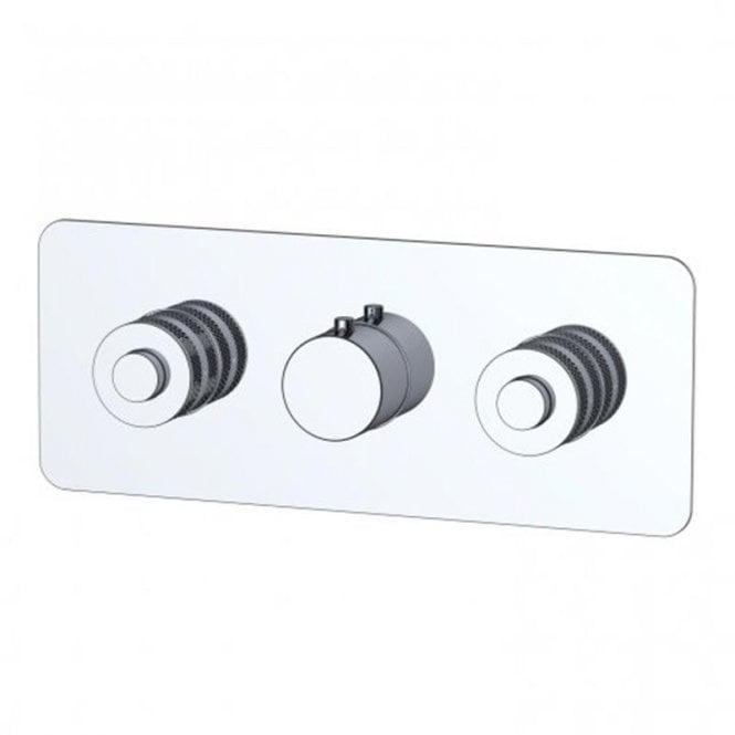 RAK Ceramics RAK Prima Thermostatic Shower Valve with Back Plate Chrome