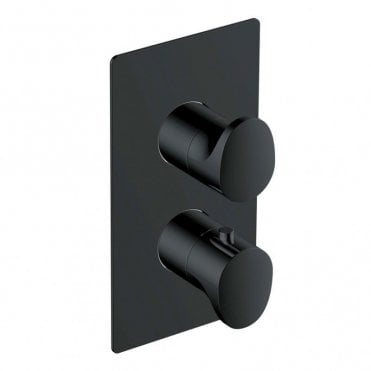 RAK Rectangular One Outlet Thermostatic Concealed Shower Valve and Dual Lever Handle