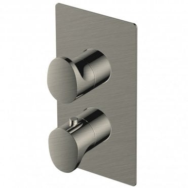 RAK Rectangular One Outlet Thermostatic Concealed Shower Valve and Dual Lever Handle
