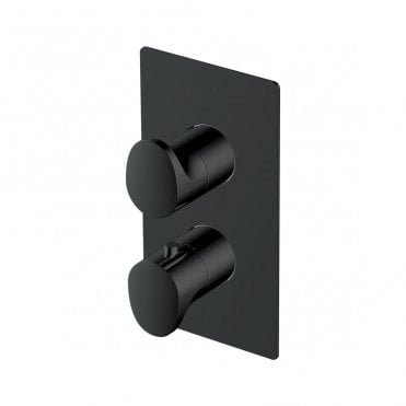 RAK Rectangular Two Outlet Thermostatic Concealed Shower Valve and Dual Lever Handle