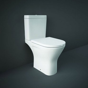 RAK Resort Maxi Full Access Close Coupled Toilet and Cistern With Soft Close Seat White