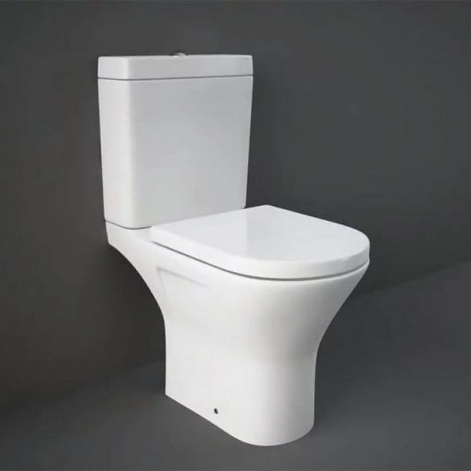 RAK Ceramics RAK Resort Mini Full Access Close Coupled Toilet and Cistern With Soft Close Seat White