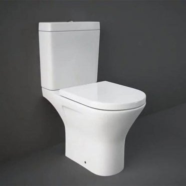 RAK Resort Mini Full Access Close Coupled Toilet and Cistern With Soft Close Seat White