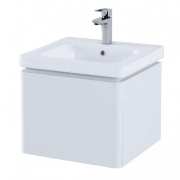 RAK Resort Wall Hung 1 Drawer Vanity Unit with Basin (different sizes and finishes available)