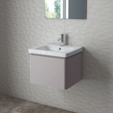 RAK Resort Wall Hung 1 Drawer Vanity Unit with Basin (different sizes and finishes available)