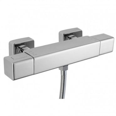 RAK Resort Wall Mounted Exposed Thermostatic Shower Valve Chrome