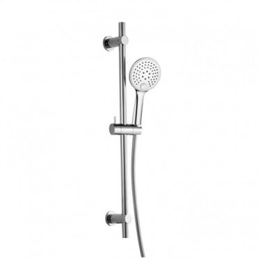RAK Round Slider Rail Shower Kit with Three Function Shower Handset Chrome