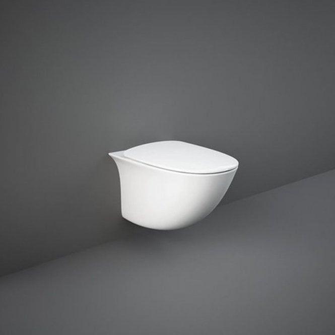 RAK Ceramics RAK Sensation Wall Hung Toilet Pan and Soft Close Seat White