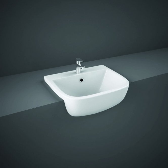 RAK Ceramics RAK Series 600 420mm Semi Recessed Basin White