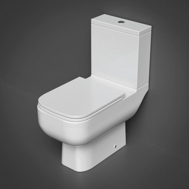 RAK Ceramics RAK Series 600 Close Coupled Toilet with Dual Flush Cistern and Slim Sandwich Urea Soft Close Seat White