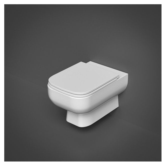 RAK Ceramics RAK Series 600 Rimless Wall Hung Toilet and Soft Close Seat White