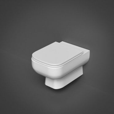RAK Series 600 Rimless Wall Hung Toilet and Soft Close Seat White