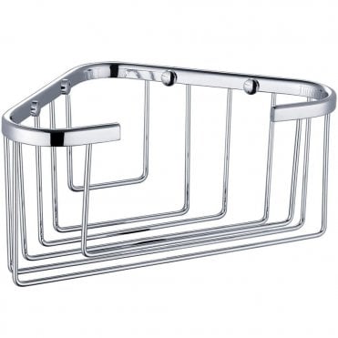 RAK Single Deep Corner Basket Chrome