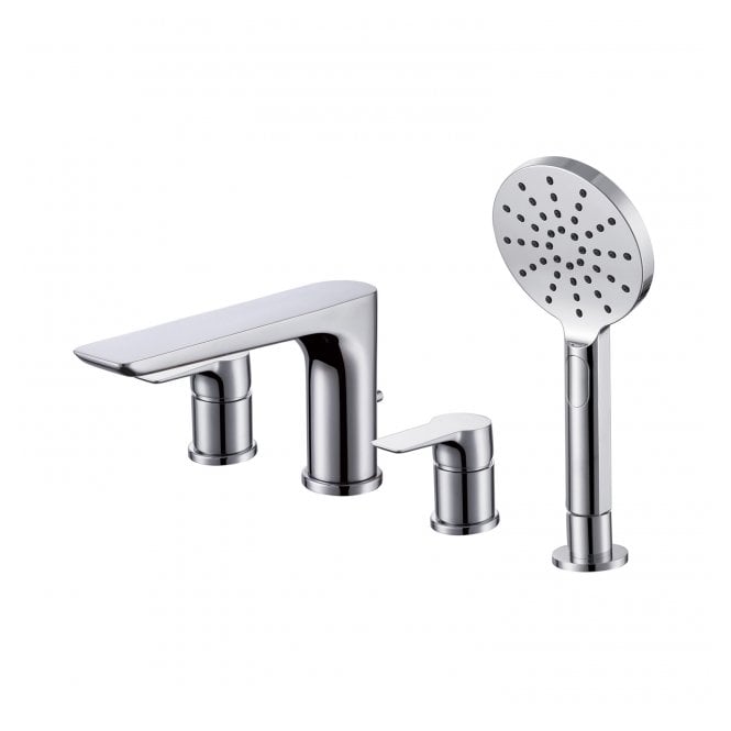 RAK Ceramics RAK Sport 4Hole Bath Shower Mixer Tap Deck Mounted Chrome