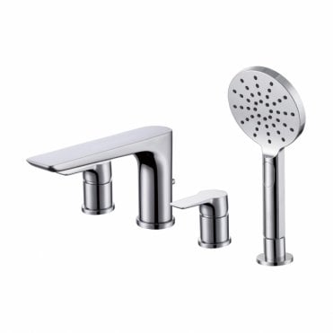 RAK Sport 4Hole Bath Shower Mixer Tap Deck Mounted Chrome